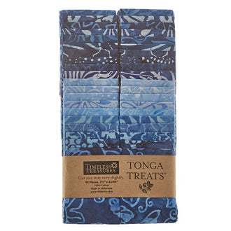 Tonga Treats Batiks - Indigo Dreams 2.5" Strips