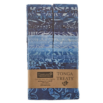 Tonga Treats Batiks - Indigo Dreams 2.5" Strips