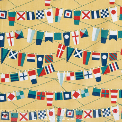 Fly Aweigh - Flags Yellow Yardage