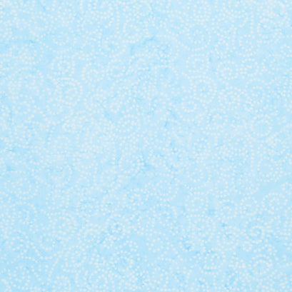Tonga Batiks - Pixie Spiral Spots Sky Yardage