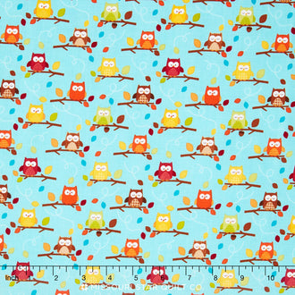 Happy Harvest - Friends Blue Yardage