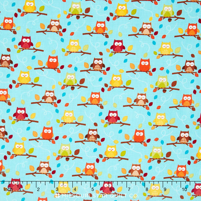Happy Harvest - Friends Blue Yardage