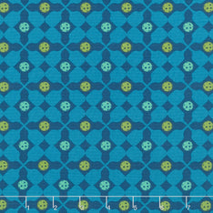 Pickleball - Balls and Rackets Navy Multi Yardage Primary Image