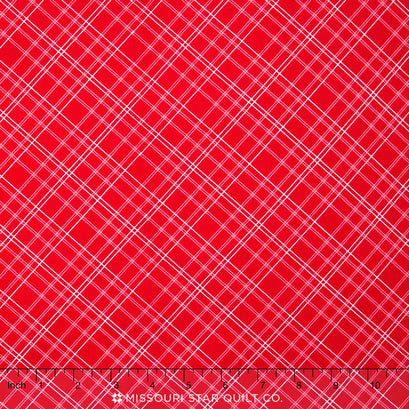 Calico Days - Plaid Red Yardage