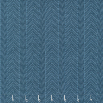 Wake at the Lake - Herringbone Navy Yardage
