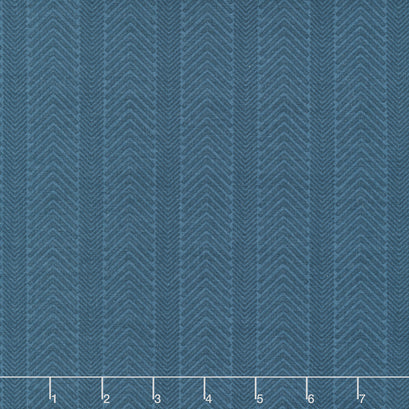 Wake at the Lake - Herringbone Navy Yardage