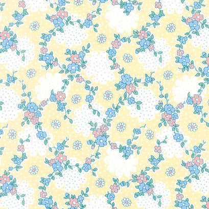 Blast from the Past - Vines Yellow Yardage