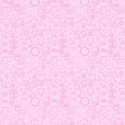 Bundle of Joy - Tone-on-Tone Pink Yardage