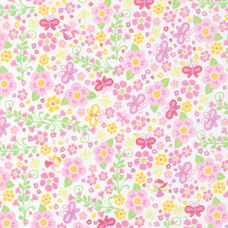 Fairy Garden - Garden White Yardage
