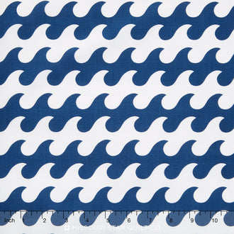 Fly Aweigh - Waves Blue Yardage