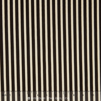 Lost and Found Love - Valentines Stripes Black Yardage