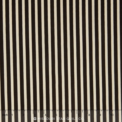 Lost and Found Love - Valentines Stripes Black Yardage