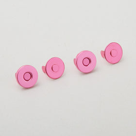 Sallie Tomato Tula Pink 1/2" 2mm Magnetic Snap - Set of Two Pink Primary Image