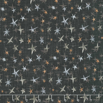 Winter Dreams - Stars Black Yardage