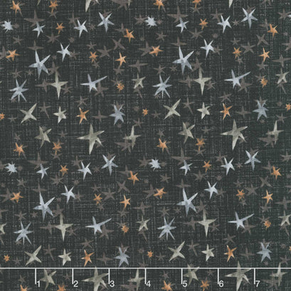 Winter Dreams - Stars Black Yardage
