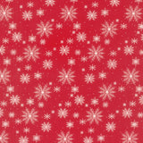 Once Upon a Christmas - Snowfall Christmas Red Yardage Primary Image
