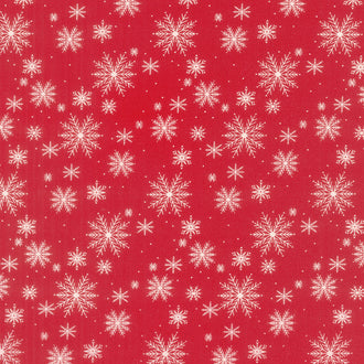 Once Upon a Christmas - Snowfall Christmas Red Yardage