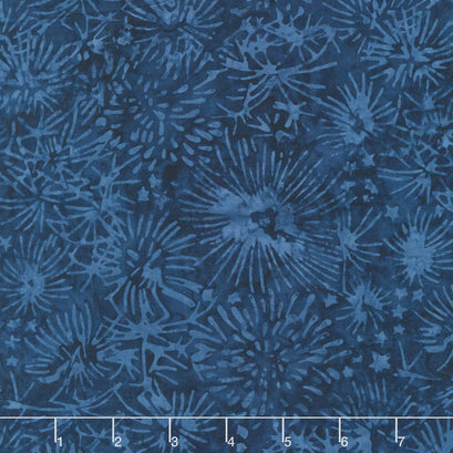 Tonga Batiks - USA Fireworks Denim Yardage