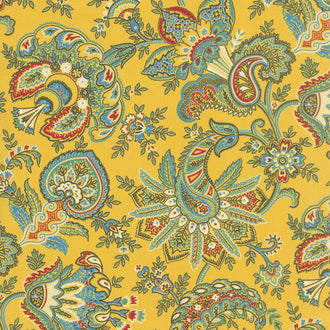 Les Fleurs de Nantes - Fleurs Main Yellow Yardage