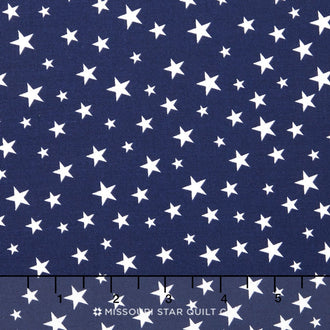 Lost and Found America - Americana Mini Stars Navy Yardage