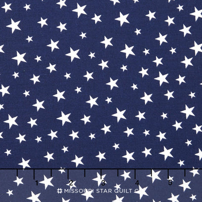 Lost and Found America - Americana Mini Stars Navy Yardage