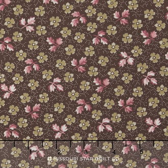 Sweet Charlotte - Flowers Brown Yardage