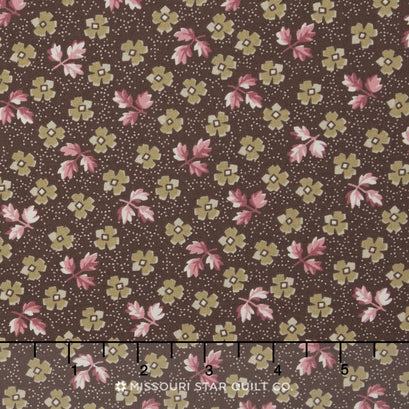 Sweet Charlotte - Flowers Brown Yardage