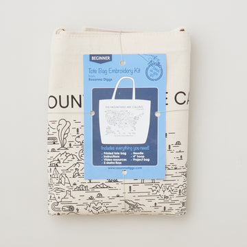 The Mountains Are Calling Embroidery Tote Kit Alternative View #5