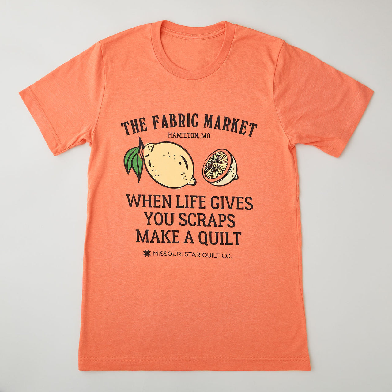 Missouri Star When Life Gives You Scraps T-shirt Heather Orange - 3XL Primary Image
