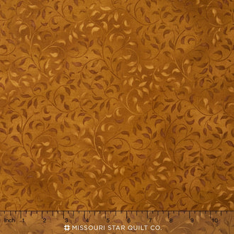 Wilmington Essentials - Coffee Cafe Climbing Vine Light Brown Yardage