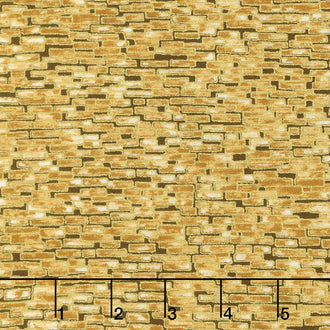 Imperial Collection 14 - Bricks Gold Metallic Yardage