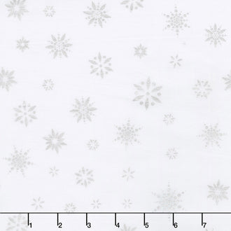 Artisan Batiks - Snowflakes 2 Snowflakes Ice Metallic Yardage