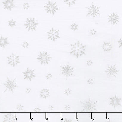 Artisan Batiks - Snowflakes 2 Snowflakes Ice Metallic Yardage