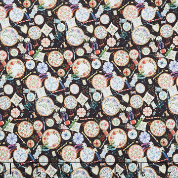 Make it Sew - Embroidery Black Yardage