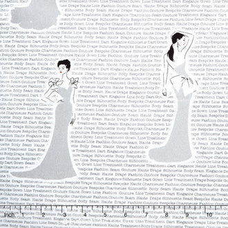 City Chic - Fashion Models Silver Metallic Yardage