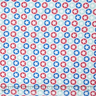 Stars - Multi Flannel Yardage