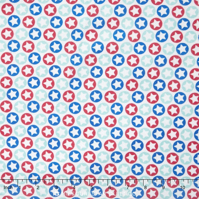 Stars - Multi Flannel Yardage