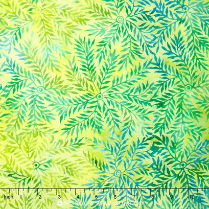 Tonga Batiks - Tahiti Weeping Willow Midori Yardage