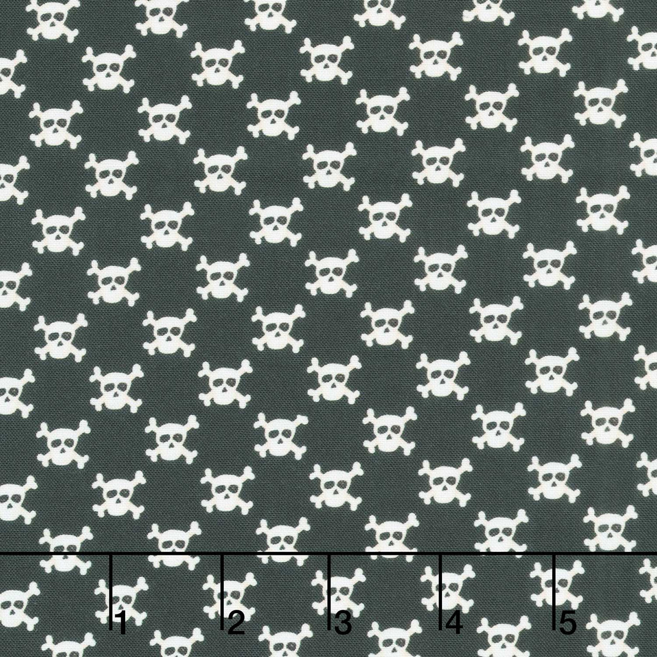 Pirates Ahoy - Skulls Black Yardage
