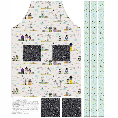 Halloween Magic - Apron Gray Panel