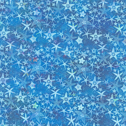 Calypso III - Starfish Blue Yardage