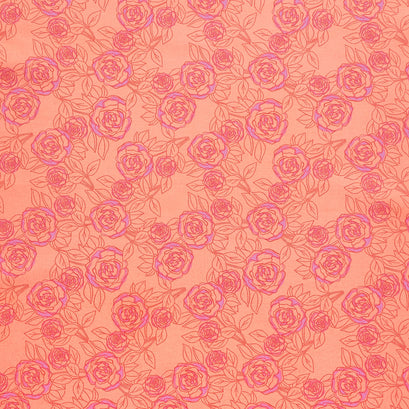 Color Me Pretty - Rose Bloom Coral Yardage