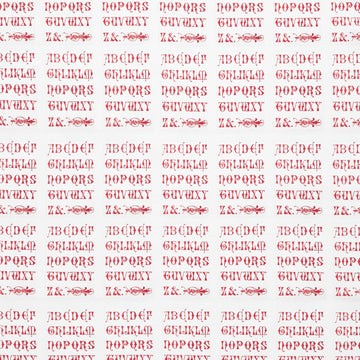 Eclectic Elements - Palette Red Typography Yardage