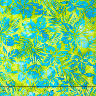 Artisan Batiks - Totally Tropical Floral Caribbean Yardage