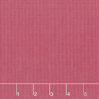 Creating Memories - Winter Woven Tinystripe Red Yardage