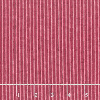 Creating Memories - Winter Woven Tinystripe Red Yardage