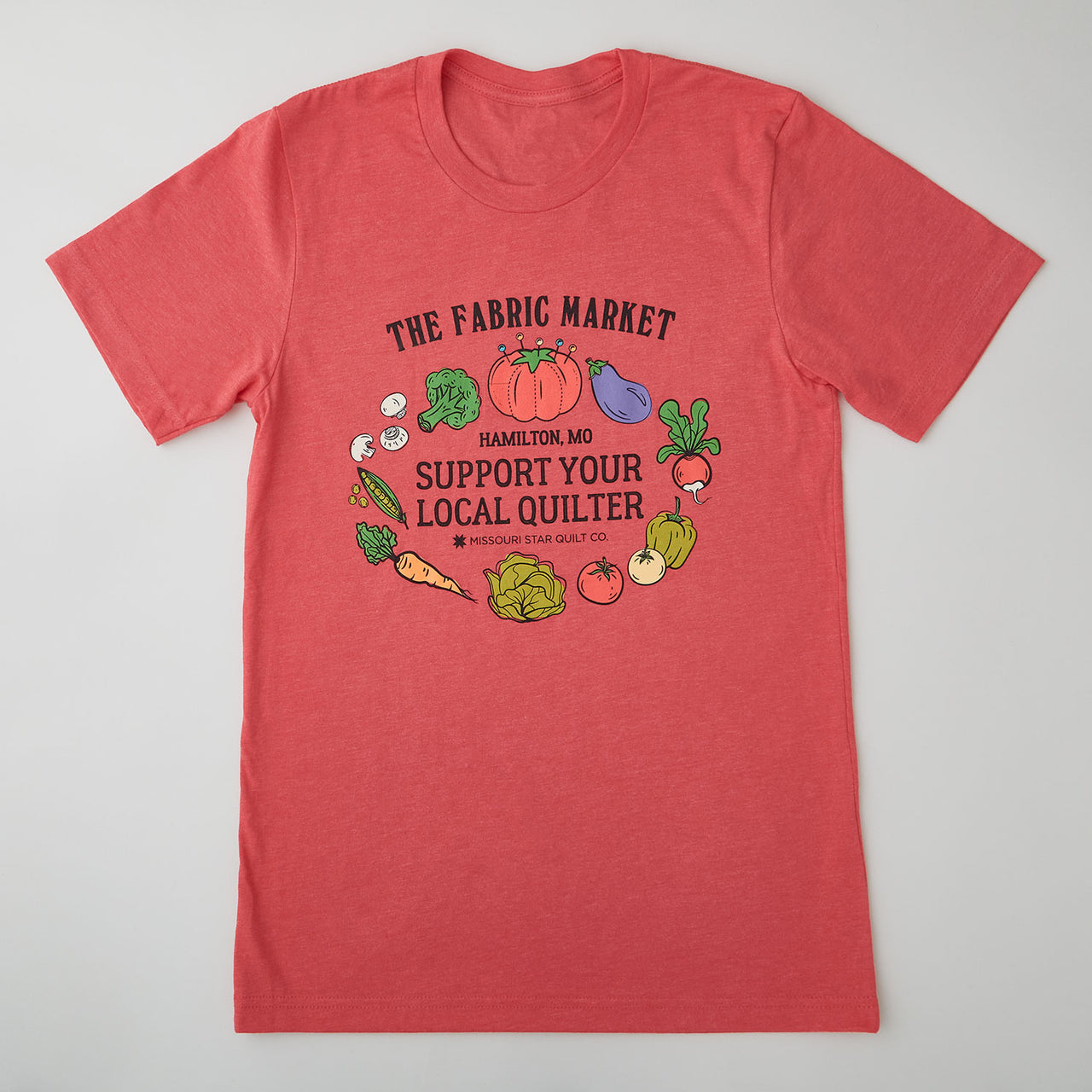 Missouri Support Your Local Quilter T-shirt - Heather Red - M Primary Image