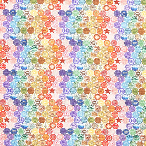 Curated in Color - Rainbow Rounds Rainbow Yardage Primary Image