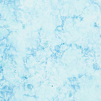 Tonga Batiks - Mountain Meadow Exotic Tropical Flowers Seafoam Yardage