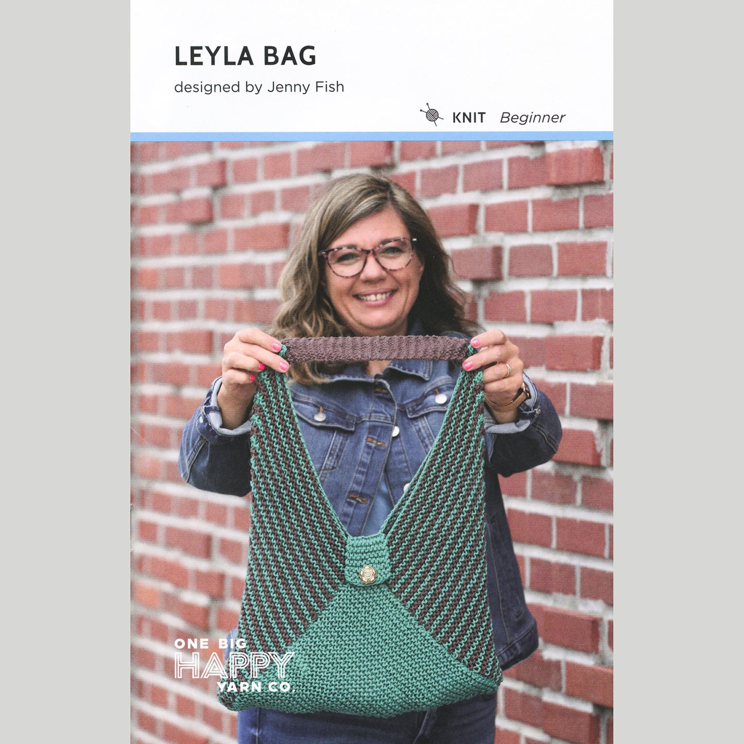 Leyla Bag Knit Kit - Jade and Raisin Alternative View #1